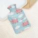 Flying Pig Hot Water Bottle with Plush Cover - Ideal Hand Warmer for Adults & Kids | 26.5x15.3cm | International Shipping - Buy Online on GoSupps.com