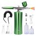Clisted Air Brush Kit Auto Handheld Sprayer with 0.3mm Tip Portable Air Brushes for Painting Tattoo Nail Art Model Coloring