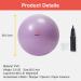 Primasole 25.6 inch Exercise Ball for Balance Stability, Yoga Pilates at Home Office & Gym - Nail Pink with Inflator Pump - Buy Online on GoSupps.com