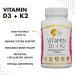 Coco March Vitamin D3+K2 10,000 IU - High Potency 4 Month Supply for Immune & Joint Health - Gluten Free, GMO Free, Dairy Free - Keto & Paleo Friendly - 250 mcg D3 + 180 mcg Vitamin K2 - Buy Online on GoSupps.com