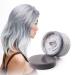 Hair Colour Wax Temporary Hair Dye Wax 120g Natural Matte Hairstyle Washable Hair Wax for Party Cosplay Halloween Christmas (Gray) Silver Grey