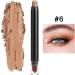Cream Eye Shadow Stick | Highlighter Makeup Pencil | Cream Shadow Pencil with Brush Head for Waterproof Long Lasting Smoky Eye Makeup Rowces - Buy Online on GoSupps.com