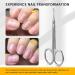 BEZOX Precision Curved Tip Cuticle Scissors - Professional Russian Style Nail Trimmer for Dead Skin & Hangnails - Sharp Blade for Right & Left-Handed Use - Buy Online on GoSupps.com