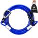 Interpretation cable for dogs 4.5 m dog leash for farm purchase festival robust dog tensioning cable with superior carabiner hooks for large dogs up to 113 kg long-lived dog runner for courtyard or camping 250lbs / 15ft blue