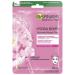 Garnier cloth mask face mask for pale skin glow-boosting and moisturizing with hyaluronic acid and sakura Hydra bomb 28 g