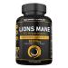 Lions Mane Supplement High Strength 26 000mg Plus 5 Vitamins (from 1 300mg of 20:1 Extract Ration) - 50% Polysaccharides - 60 Concentrated Mushroom Capsules - No Bulking/Binding Agents Like Tablets