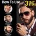 Men's Beard Pencil Filler - Waterproof Dark Brown Beard Pen and Brush - Natural Long-Lasting Coverage Mustache Kit for Styling and Thickening Facial Hair - Buy Online on GoSupps.com