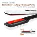 MKBOO Nano Titanium Ceramic Steam Hair Straightener - Salon Professional Flat Iron with LCD Display and Adjustable Temperature - White - Buy Online on GoSupps.com