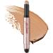 FOCALLURE No Crease Eyeshadow Stick  Creamy Eye Shadow Stick  Matte & Shimmer Eyeshadow Pencil  Smudge-proof  Waterproof  Built-in Smudger  PLUSH 01 PLUSH