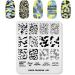 Camouflage Cow Texture Alphabet Stamping Plate for DIY Nail Art | FA061 - Buy Online on GoSupps.com
