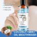Oral Care Oil with Coconut & Peppermint - Fresh Breath Tooth Whitening & Healthy Gums | 237ml Alcohol-Free with Tongue Scraper - Buy Online on GoSupps.com