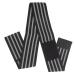 Sports Elbow Brace Compression Bandage - Elastic Support Sleeve for Injury Recovery | Ideal for Athletes - Black & Gray Stripes - Buy Online on GoSupps.com