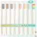 Potchen 80 Pcs Soft Bamboo Toothbrushes Bulk with Colorful Nylon Bristles | Charcoal Infused, Individually Wrapped | for Adults, Travel Use - 8 Colors - Buy Online on GoSupps.com