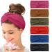Kavya Wide Hair bands for Women Boho Headbands for Women's Hair Elastic Soft 6 Pieces Headband Print Head bands Adult Women Accessories Yoga Sports Hairband Multicoloured Thin Headscarf Set-3