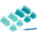 Authentic Knitting Board Flexee Chunky Loom Links - Teal & Turquoise (36 Pieces) - Buy Online on GoSupps.com