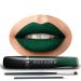 Dark Green Lipstick - FORBIDDEN FOREST  by Kuckian - Halloween Matte Green Lipstick - Long Lasting 12-Hour Vegan & Cruelty Free