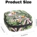 Jungle Palm Monstera Leaves Sanitary Napkin Storage Bag | Portable Menstrual Cup Holder for Women & Teens - Stylish Design - Buy Online on GoSupps.com