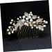 FRCOLOR Women's Comb Jewellery Bridal Hair Comb Wedding Hair Clip Comb Pearl Hair Clips Bridal Crystal Hair Comb Wedding Tiara Hair Pin Hair Accessories European and American Miss - Buy Online on GoSupps.com