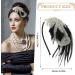 WLLHYF 1920s Flapper Headband Feather Beaded Vintage Headpiece Roaring 20s Rhinestone Leaf Hair Band Gatsby Party Fascinator Accessories for Women Girls - Buy Online on GoSupps.com
