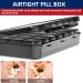 Doruimi Weekly Pill Box Organiser- 7 Day 4 Times A Day Pill Planner with 28 Compartments - Full Black - Buy Online on GoSupps.com