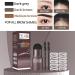 Eyebrow Stamp Eyebrow Stamp Stencil Kit Long Lasting Eye Brow Powder Eyebrow Stencils Brow Stencil Kit for Beginners 30 g (Pack of 1) C-Black & Medium Brown - Buy Online on GoSupps.com