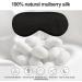 100% Mulberry Silk Sleep Mask - SOUTH SILK Real Silk Eye Mask with Adjustable Ribbon - Lightweight Non-Tightening Black - Buy Online on GoSupps.com