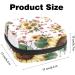 MUOOUM Menstrual Artery Bag | Zipper Tampon Organizer for Women & Girls | Leopard Sunflowers Design 4.7x6.6x6.6 in - Buy Online on GoSupps.com