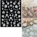 JMEOWIO 6 Sheets 3D Embossed Flower Butterfly Nail Art Stickers Decals Self-Adhesive 5D Spring White Floral Nail Supplies Nail Art Design Decoration Accessories - Buy Online on GoSupps.com