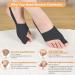 Bunion Corrector for Women and Men - Orthopedic Day/Night Support Splint for Bunions, Hallux Valgus & Crooked Toes (Black) - Buy Online on GoSupps.com