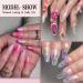 EARLMONI Medium Ballerina Nails Tips Set - 432 pieces Full Cover Soft Gel Nail Tips with Glue Nail File Cuticle Pusher 12 Sizes Prepolished Artificial Nails For Gluing Nail Art DIY - Buy Online on GoSupps.com