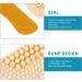 DOITOOL 4D Silicone Heel Liner 3 Pairs Set - Self-Adhesive Heel Cushions and Inserts for Foot Care Protection - Beige - Buy Online on GoSupps.com