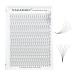 Nagaraku Volume eyelash extension prefabricated compartments 320pcs narrow stem slightly tight premade fans eyelash extensions artificial eyelashes 16 rows (6d 0.07mm thickness d curl 14mm) 14mm 6d-07-d curl