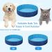 Foldable Dog Pool Collapsible Dog Bathtub Kids Pool for Backyard Plastic Bath Tub Duck Pond Bathing and Swimming Wading Pool for Pet Kiddie Baby Toddler Doggie Cat (Blue 80CM) 80CM Blue - Buy Online on GoSupps.com