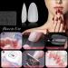 Matte Clear Nail Tips Kit - 240PCS Soft Gel Full Cover No File Nail Tips - Soak Off Extensions Set - 15 Sizes - S Short - Buy Online on GoSupps.com