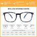 DOOViC Blue Light Filter Reading Glasses - Square Frame Large Lenses Prescription - 024 Blue Tortoiseshell 2.0x | Shop Internationally - Buy Online on GoSupps.com