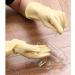 Premium Long Rubber Household Gloves | Reusable Cleaning & Garden Gloves (Beige Size M) - Perfect for Car Wash & Work - Buy Online on GoSupps.com
