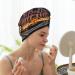 Streets of New York City Coral Velvet Dry Hair Cap | Anti-Frizz Cap for Curly Long & Thick Hair with Buttons - International Shipping - Buy Online on GoSupps.com