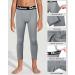Dizoboee Boys Compression Pants Leggings - Youth Kids Athletic Basketball Base Layer 3/4 Length - Grey Large - Buy Online on GoSupps.com