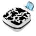 GIAPB Sanitary Napkin Storage Bag Period Bag Tampon Bag Makeup Bag Pad Pouch Black and White Spots Color1745
