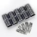 10 Rolls Retro Holographic Nail Foil Transfer Stickers - Black Lace Laser Foils for Nail Art | Starry Paper Designs & Floral Wraps - Buy Online on GoSupps.com