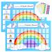 GWHOLE 2 Pack of Unicorn Potty Training & Toilet Training Reward Chart with 270 Star Stickers for Toddlers, Boys, Girls Blue
