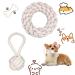 Dog toys Insmert from 100% natural hemp torn toys dog 2 -Set dog toy rope with knot ball toys dog play stuff for puppies large medium and small dogs for training