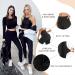 Actinput High Waist Leggings for Women - Opaque Black Sports Yoga Pants | Long Elastic Running & Training Trousers (L-XL) - Buy Online on GoSupps.com
