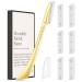 ennva Eyebrow Razor for Women - Eyebrow Trimmer Dermaplaning Tool - Ergonomic Eyebrow Shaper and Facial Razor for Peach Fuzz - Exfoliating Face Razor for Eyebrows - Eye Brow Shaver Razors w/ 7 Blades- Gold