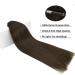 Doores Real Hair Extensions Clip - 12 Inch Light Dark Brown 30cm 7 Piece 80g Remy Human Hair - Thick & Natural Clip-In Extensions - Buy Online on GoSupps.com