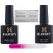 Bluesky Top and Base Coat Nail Gel Polish UV LED Soak Off Plus Homebeautyforyou Crystal Glass Nail File PLUS 2 Shine Wipes