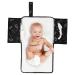 Dooky Wrap Pad for On-the-Go - 60x34 cm Romantic Leaves Black | Baby Diaper Pad & Bag | Easy Washable | Durable Material - Buy Online on GoSupps.com
