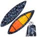 GYMTOP 7.8-18.2ft Waterproof 420D Thickened Kayak Canoe Cover- Outdoor Storage Dust Boat Cover UV Protection Sunblock Shield for Kayak/Canoe(Suitable for 10.8-12.2ft Kayak, Ocean Camo(420D Thickened)) Suitable for 10.8-12.2ft Kayak Ocean Camo(420D Thicken