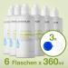 Buy Lensdeal Contact Lenses Fluid - Hyaluron All-in-One Solution 6 Bottles (360ml) & 6 Lens Containers for Soft Lenses - Buy Online on GoSupps.com