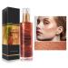 LOKFAR Face Body Luminizer  Waterproof Moisturizing Liquid Highlighter Makeup Liquid Body Bronzer Liquid Glow Illuminator  Smooth Body Shimmer Oil Body Glow Oil for Women (2.8 Fl.oz  04 Golden Brown)